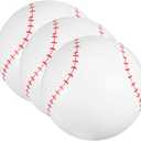 YARNOW 3pcs Inflatable Beach Inflatable Baseballs for Outdoor Pool Parties and Easy to Inflate and Deflate Fun
