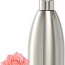 304 Stainless Steel Soap Dispenser 16oz Rust-Proof Liquid Soap Pump Bottle for Kitchen or Bathroom Countertop Hand Dish Lotion Leak-proof (Brushed Nickel)