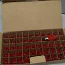 50 Pack C9 Incandescent Bulb Red, C9 Christmas Replacement Light Bulb for Christmas String Light, E17 Intermediate Base, 7 Watt, Red