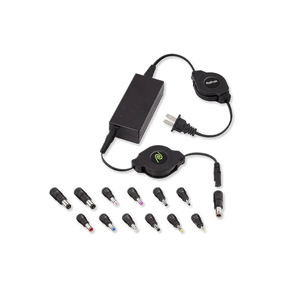 ReTrak 65W Universal AC Laptop Charger, ReTrak Laptop Charger with 13 Adapter Tips, Retractable Universale Laptop Power Adapter Charger, Ultrabook/Notebook/Netbook Wall Charger, ETCHGNBUNN2