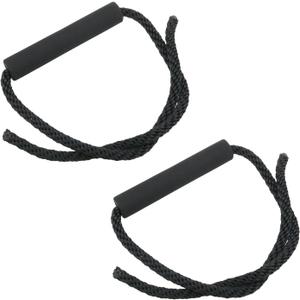 Haidong Cooler Replacement Handles Strap Marine Grade Polyester Cooler Handles Black Rope Handles with Replaceable Sponge Sleeve 2PCS
