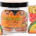 Women's 60 Positive Pickle Affirmation Cards Jar, Emotional Supports Pickle Jar, White Elephant Gifts for Women