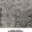 American Tin Ceilings [5-Pack Kit] Nail-Up Metal Tiles in Pattern #2 Nail-Up and Color Unfinished. 24" x 24" [20 sq ft] Genuine Tin | Made in The USA | Model: n-p02-raw