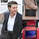 BRAECN Case for Samsung Galaxy Tab S10 Ultra/S9 Ultra/S8 Ultra 14.6 2024/2023/2022 SM-X920/X926B/X910/X900, Heavy Duty Silicone Cover with S Pen Holder, Handle Strip, Kickstand, Shoulder Strap, Black