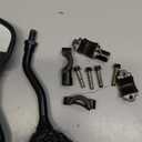 1 Pair Bicycle Mirror,Big View Bike Rear View Mirror Blindsight Multi Angle Adjustable Bike Mirror Billet Aluminum Chrome Plated Outside Skull Claw Style Also suitable for motorcycle mirror (Black)