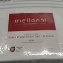 Mellanni Extra Deep King Sheets - 4 PC Iconic Collection Bedding - Hotel Luxury, Ultra Soft, Cooling Bed Sheets - Wrinkle, Fade, Stain Resistant (King, White), King - Extra Deep Pocket