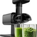 Cold Press Juicer Machines, Slow Masticating Juicers with LED Smart Touch Screen, Professional Extractor for Leafy Greens, Kale & Fibrous Vegetables, 2 Modes & Reverse, BPA-Free