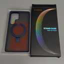 TORRAS Magnetic Stand for Samsung Galaxy S25 Ultra Case, [Fit for Magsafe] [Military Grade Drop Tested] Ring Shockproof Translucent Slim Protective Phone Case for Samsung S25 Ultra Case Ostand, Blue