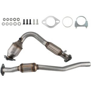 KAC Catalytic Converter Fit for 2010-2014 Equinox/Terrain 2.4L, 2012-2015 Captiva Sport 2.4L Catalytic Converter Kit Direct-Fit Automotive Replacement OEM 642042, 644015 (EPA Compliant)