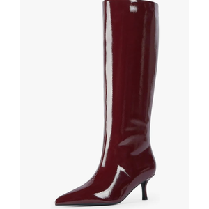 Modatope Knee High Boots Women Kitten Heels Tall Boots Pointed Toe Long Boot for Women Size 10