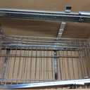2-Tier Kitchen Cabinet Pull Out Shelf and Drawer Organizer Slide Out Pantry Storaqe Basket in Multiple Sizes (11" W x 18" D)