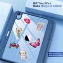 TiMOVO Case for iPad (A16) 11th Generation 11 Inch 2025, iPad 10th Generation Case 10.9 Inch 2022 with Pencil Holder,Slim Protective Cover with Clear Back Shell,Auto Wake/Sleep, Abyss Blue