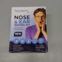 Nose Wax Kit, 120 g Wax, 30 Applicators,Nostril and Ears Hair Removal Kit for Men & Women,Includes 15 Balm Wipes and Mustache Guards etc. Lasts up to 6 Weeks