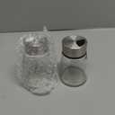 Salt and Pepper Shakers Set with Adjustable Pour Holes - Stainless Steel Spice Dispenser - Perfect for Pink Himalayan, Table Salt, Black and White Pepper