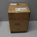 MALACASA LYDIA Ceramic Canisters Set with Airtight Lids, 80/40/20 oz Coffee Canisters Sets for the Kitchen, Large Jars for Flour, Sugar, Pasta, Coffee, Cookies, Tea - Set of 3, Hexagon (White)