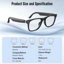 AI Smart Glasses for Men & Women with ChatGPT, Bluetooth Glasses with 165 Languages Translation, Color-Change Lens, Meeting Analysis, Music Playback, Hands-Free Calls, UV & Blue Light Protection