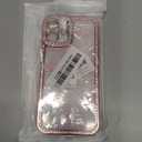 FABSPARK Case for iPhone 16 Plus,3D Pink Ribbon Bow, Crystal Clear Glitter Diamond Rhinestone Sequin Shiny Sparkly Bling, Aesthetic Transparent Soft for iPhone 16 Plus Case - Pink/Pink Bow