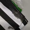 BOXAN Classic Black and White Striped Table Runner, Modern Stripes Pattern Elegant Cotton Canvas Table Top Decor for Art Deco Wedding, Bridal Shower, Bachelorette Party Decorations, 12" x 108"