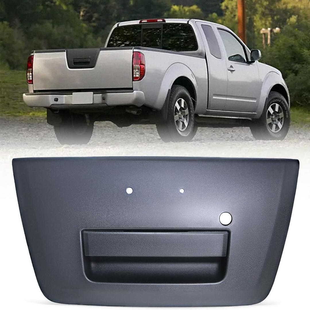 Exterior Rear Tailgate Latch Liftgate Door Handle Replacement for 2005-2014 Nissan Frontier,Nismo Off-Road,PRO-4X, with Key Hole, Replace OE# 90606EA810,90606-EA810,NI1915109,81576