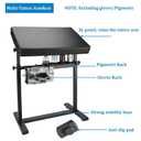 Heavy Duty Tattoo Arm Rest XL, Multifunctional Padded Tattoo Arm Rest Stand with PU Leather Soft Sponge, Base Structure w/Strong Stability, With Glove Rack, Pigments Rack, Quick installation