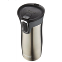 Contigo West Loop Stainless Steel Travel Mug with AUTOSEAL Lid, 16oz., Stainless Steel/Black
