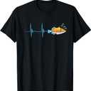 Humuhumunukunukuapua'a Hawaiian Reef Triggerfish Heartbeat T-Shirt, L