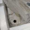 16 Inch Bathroom Vessel Sink and Faucet Combo -VOKIM 16"x12" Black White Marble Coated Porcelain Ceramic Vessel Vanity Sink Art Basin& black Faucet Combo