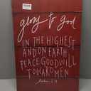 PHAMTE Luke 2.14 Glory To God In The Highest Xmas Christmas Wall Art, Christian Bible Verse Scripture Print Framed Canvas Painting Artwork Home Bathroom Room Office Church Decor 11x14 Inch