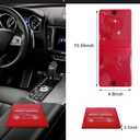 6 x Kewucn Car Registration and Insurance Holder, 2 Pack Premium Auto Essential Document Organizers with Strong Velcro Closure, Universal Vehicle Interior Accessories for Most Cars(Style 5, Red)