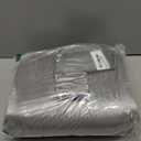 USlixury Ear Piercing Pillow with Foam Plug, Ear Plilow with Off Center and 4.7"X3.2" Ear Hole, Soft CertiPUR-US Memory Foam, Piercing Plilow for Side Sleepers, Satin, Grey, 16"X11"X4''