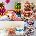 Macaron Tower Stand, 6 Tiers Macaron Display Macaroon Stand Tower Desserts Cupcake Holder Platter for Wedding, Birthday Party, Baby Shower, Party Decoration by Greatstar