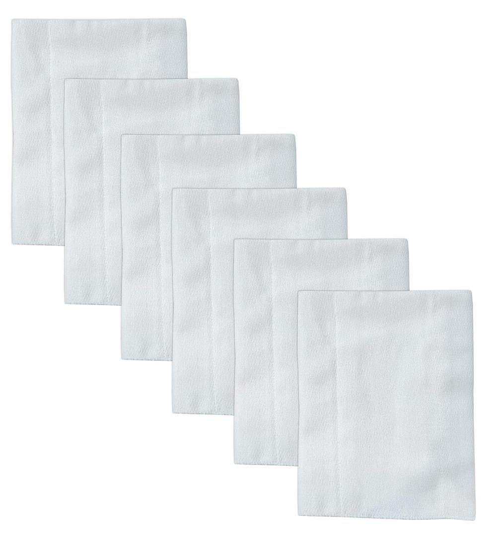 Ruvanti Unisex Baby Boys Girls Birdseye Prefold Cloth Diapers Washable - White 3-Ply 10 Pack