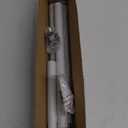 BeBecome Sliding Door Security Bar17-50 inch Adjustable Patio Door Security bar with Rubber Tips Apartment Bedroom Bottom of Door Heavy Duty Interior White