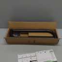 Black Curtain Rod, Room Darkening Rods for Windows 28 to 48 Inches(2.3-4Ft), Wrap Around Curtain Rods, Heavy Duty Blackout Drapery, Modern Decorative Window Treatment Rod, Matte Black