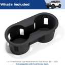 1797 Cup Holder Insert fit for Ford Bronco 2021 2022 2023 2024 2025 Accessories Interior Center Console Silicone (Not for Bronco Sport)