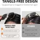 SODQW Tangle Free Aviator Sunglasses for Women Polarized Lens | 99.99% UV Protection, Mirrored Lens, Hair-Safe No-Snag, Gold Frame, Fashion Trendy 2026, Driving Beach Shades
