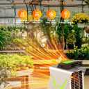 Kiroto 1500w Greenhouse Heater,with APP Remote Control, Portable Outdoor Winter Heater With Thermostat For Plants Vegetables Flowers,Smart Electric Safe Heater for Green house,Grow Tents,Garage