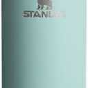 Stanley AeroLight Transit Bottle 16 oz | Locking Drink Through Lid | Leak Resistant Water Bottle or Coffee Travel Mug | Lightweight Insulated Stainless Steel | BPA-Free | Seafoam