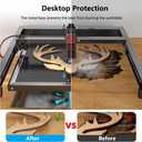 Upgraded Oxide Coating Honeycomb Laser Bed 500x500mm Honeycomb Work Table with Fixed Magnets for Most Laser Engraving Machines Fast Heat Dissipation and Smoke Elimination 19.68"x19.68"