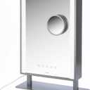 iHome Beauty Studio PRO Vanity Stereo Speaker with Bluetooth, Speakerphone, USB Charging and Removable 10x Detail Mirror