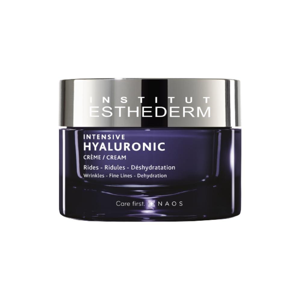 Institut Esthederm Intensive Hyaluronic Cream, Face Cream for Wrinkles, Fine Lines, and Dehydrated Skin, Face, Neck and Dcollet