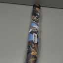 Livelynine 17.5x276 3D Black and Gold Wallpaper Peel and Stick Metal Tin Ceiling Tiles Decorative PVC Wall Panels Faux 3D Wallpaper for Living Room Bathroom Kitchen Adhesive Contact Paper Waterproof