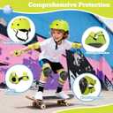 Kids Bike Helmet,Adjustableoddler Skateboard Helmets for 3-5-8-14 Years Kids Girls Boys Youth Bicycle Helmet for Scooter Balance Bike Rollerskating Skateboard
