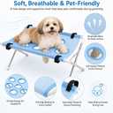 Pet Bathing Grooming Wash Hammock Table with Stand for Small Large Dog Cats (Black)