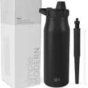 Simple Modern Filtered Water Bottle | Insulated Stainless-Steel Carbon Filter Travel Water Bottles | Reusable for Clean Drinking Water On The Go | 34oz, Black 