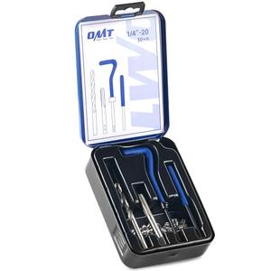 Orion Motor Tech Thread Repair Kit, 1/4"-20 Thread Repair Tool Set with HSS Drill Bit & 30 Thread Inserts, SAE Thread Repair Installation Kit for Rethreading Internal Threads with Carry Case