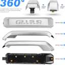 Ambient Light Kit for 13th Gen Ford F-150, 2015-2020 Chrome Interior Inner Door Handle Cover, Door Opening Warning, 256-Color, SYNC 3 Controlled Light Brightness, F150 Truck Accessories Replacement