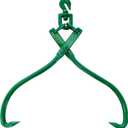 Timber Claw Hook, 18in - Log Lifting Tongs Heavy Duty Grapple Timber Claw, Lumber Skidding Tongs Logging Grabber 18" Jaw Opening