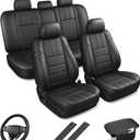 TTX LIGHTING Custom Fit Seat Covers for Honda Accord 2018-2022 Seat Covers Waterproof Full Set Faux Leather Car Protector Cushion Accessories
