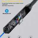 MIPEACE Bluetooth Earplug Headphones, Neckband Wireless Earbuds earplugs-29db Noise Reduction isolating in-Ear earplug Earphones and Controls,IPX6 sweatproof,20+Hour Battery(Blue)